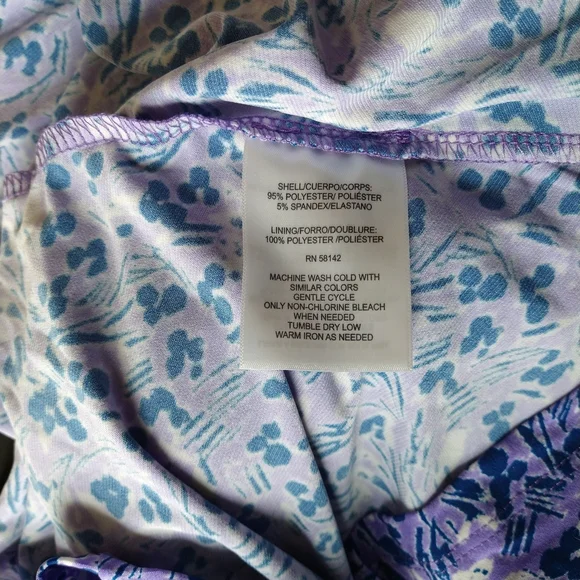 London Times Purple Floral Midi Dress - Picture 4 of 8